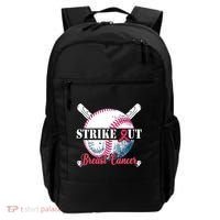 Strike Out Breast Cancer Baseball Backpack thumb 0