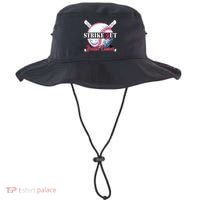 Strike Out Breast Cancer Baseball Bucket Hat thumb 0