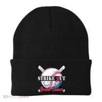Strike Out Breast Cancer Baseball Beanie thumb 0