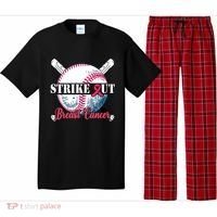 Strike Out Breast Cancer Baseball Pajama Set thumb 0