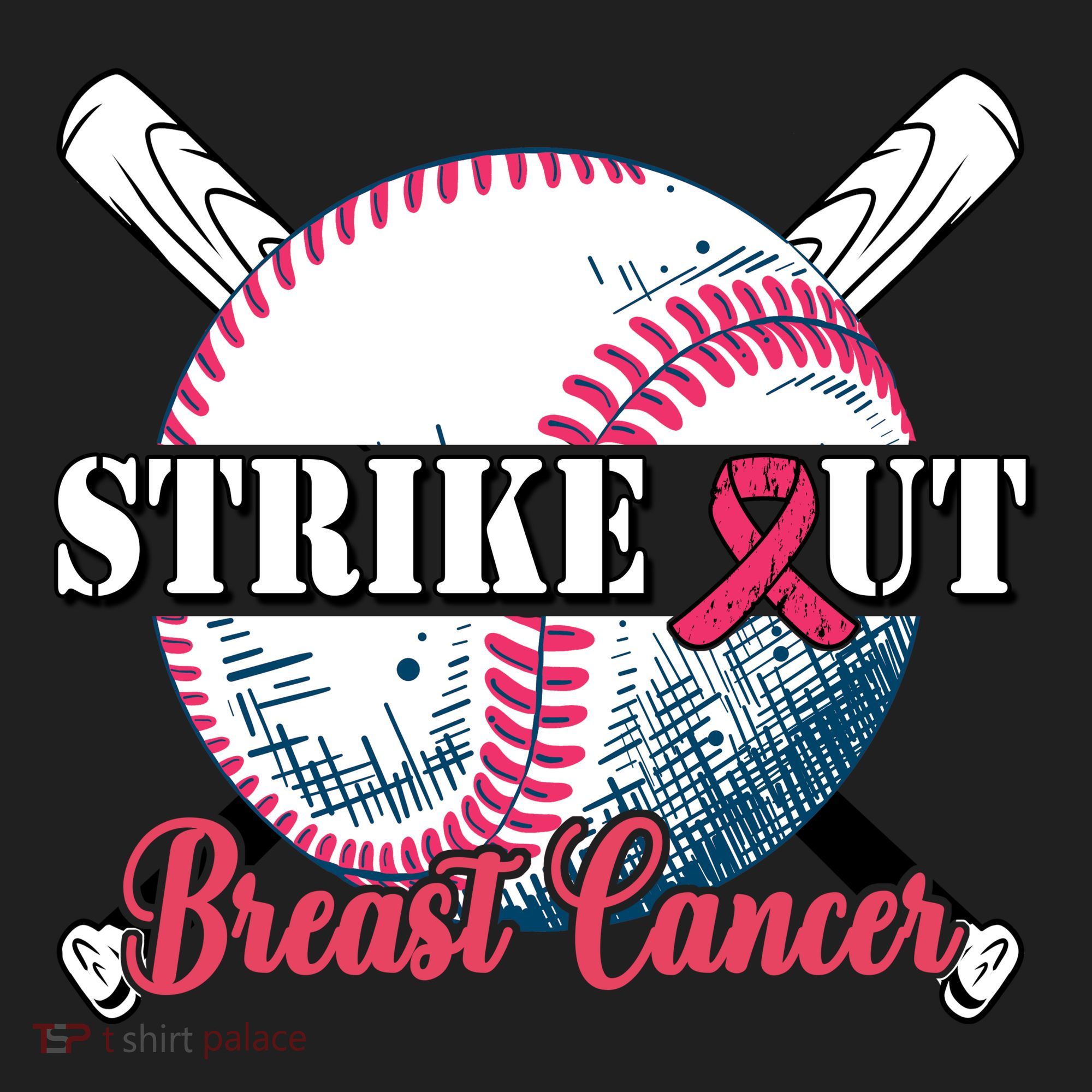 Strike Out Breast Cancer Baseball Tumbler