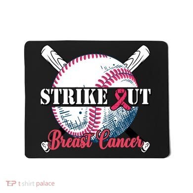 Strike Out Breast Cancer Baseball Mousepad