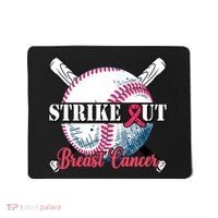 Strike Out Breast Cancer Baseball Mousepad thumb 0