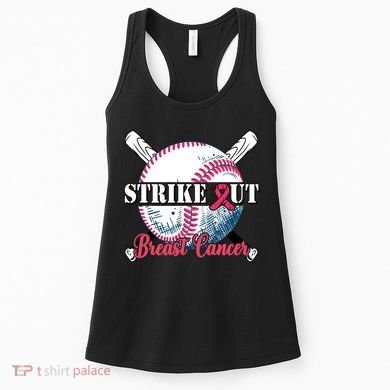 Strike Out Breast Cancer Baseball Women's Tank Top