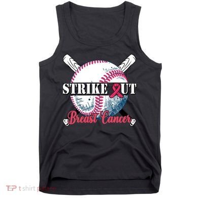 Strike Out Breast Cancer Baseball Tank Top