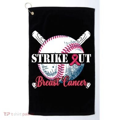 Strike Out Breast Cancer Baseball Golf Towel