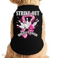 Strike Out Breast Cancer Awareness Bowling Fighter Doggie Tank thumb 0