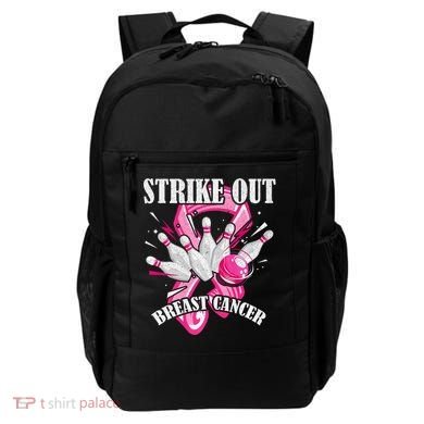 Strike Out Breast Cancer Awareness Bowling Fighter Backpack