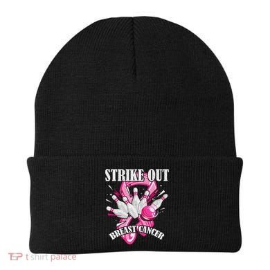 Strike Out Breast Cancer Awareness Bowling Fighter Beanie
