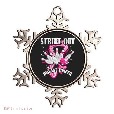 Strike Out Breast Cancer Awareness Bowling Fighter Ornament