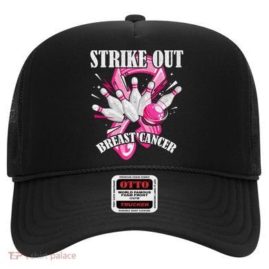 Strike Out Breast Cancer Awareness Bowling Fighter Hat
