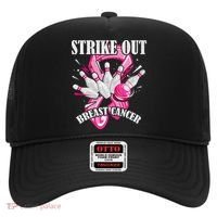 Strike Out Breast Cancer Awareness Bowling Fighter Hat thumb 0