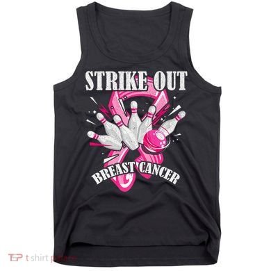 Strike Out Breast Cancer Awareness Bowling Fighter Tank Top