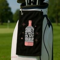 Sobriety Is Not In My Vodkabulary Golf Towel thumb 2