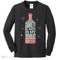 Sobriety Is Not In My Vodkabulary Kids Long Sleeve Shirt thumb 0