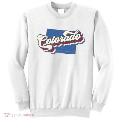 State Of Colorado Retro Logo Sweatshirt