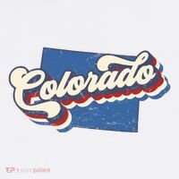 State Of Colorado Retro Logo T-Shirt thumb 7
