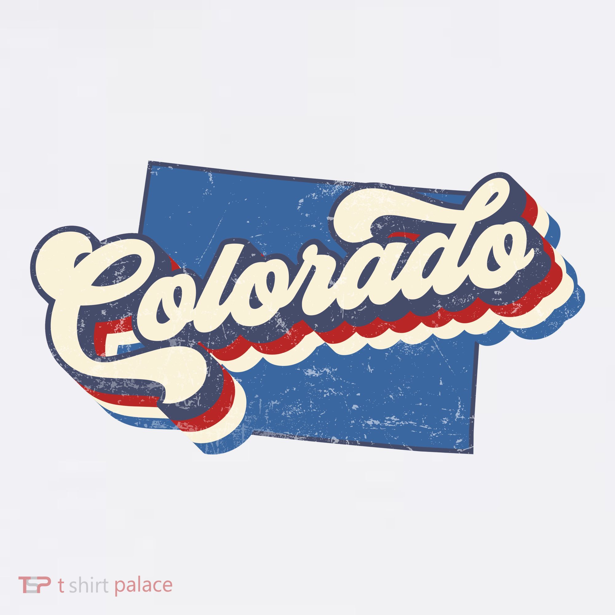 State Of Colorado Retro Logo T-Shirt