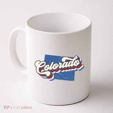 State Of Colorado Retro Logo Coffee Mug