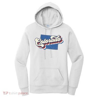 State Of Colorado Retro Logo Women's Hoodie