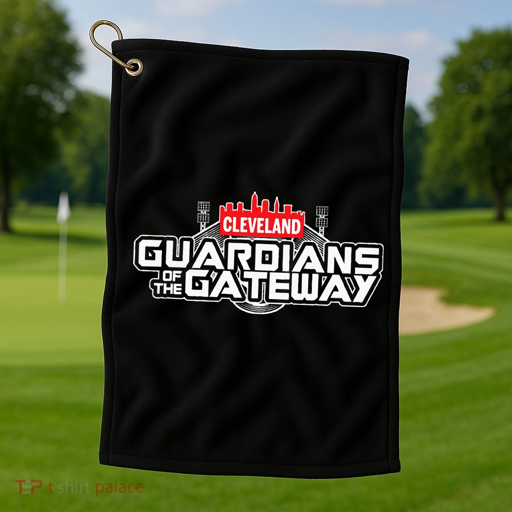 Skyline Of Cleveland Golf Towel