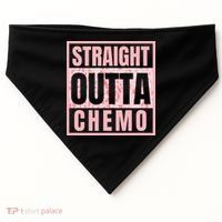 Straight Outta Chemo Funny Cancer Chemotherapy USA-Made Doggie Bandana thumb 0