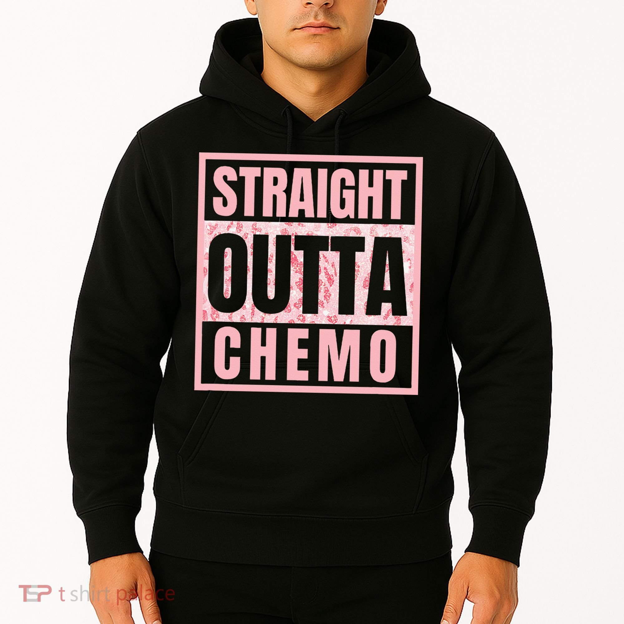 Straight Outta Chemo Funny Cancer Chemotherapy Hoodie