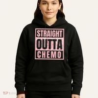 Straight Outta Chemo Funny Cancer Chemotherapy Hoodie thumb 5