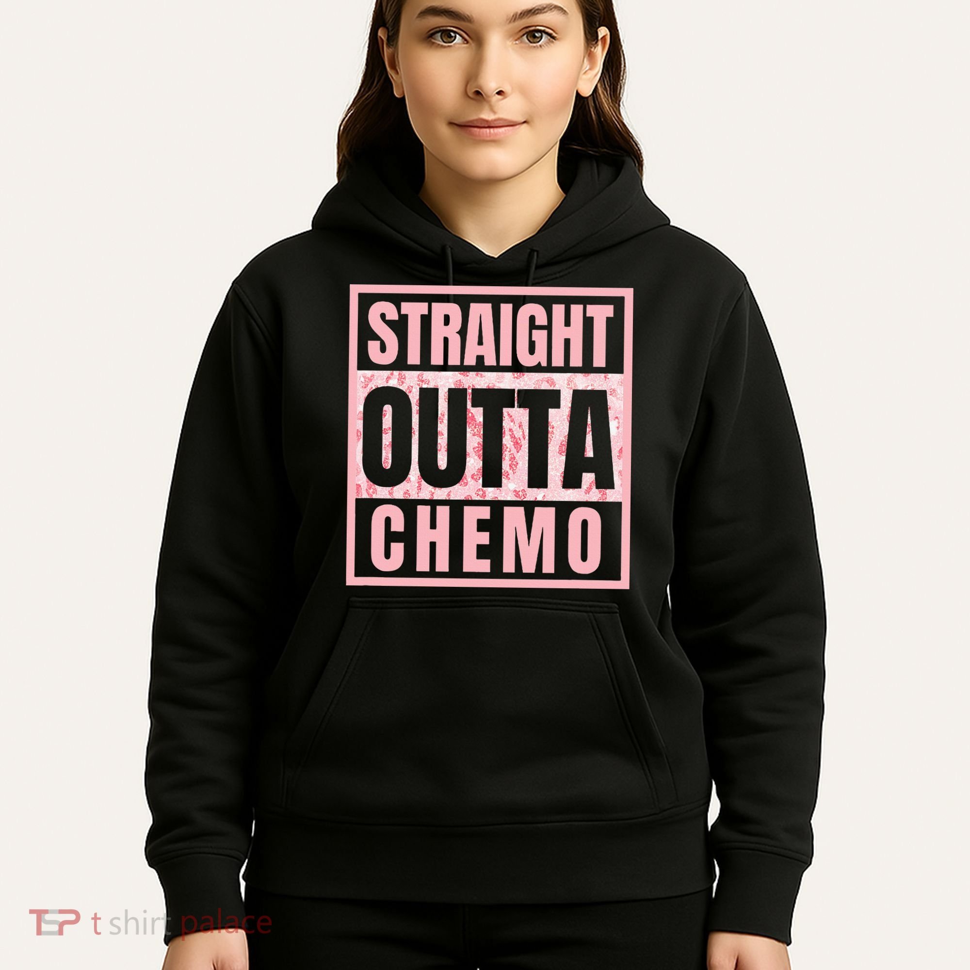 Straight Outta Chemo Funny Cancer Chemotherapy Hoodie