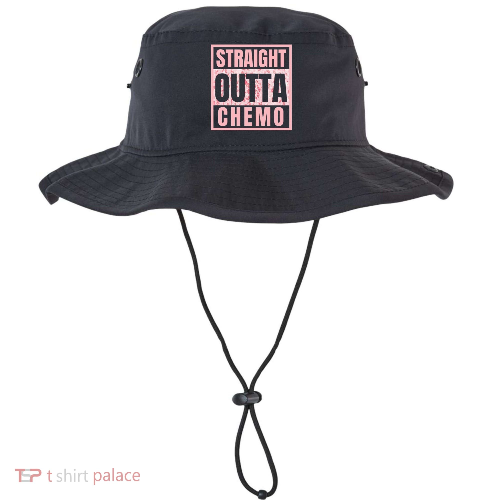 Straight Outta Chemo Funny Cancer Chemotherapy Bucket Hat