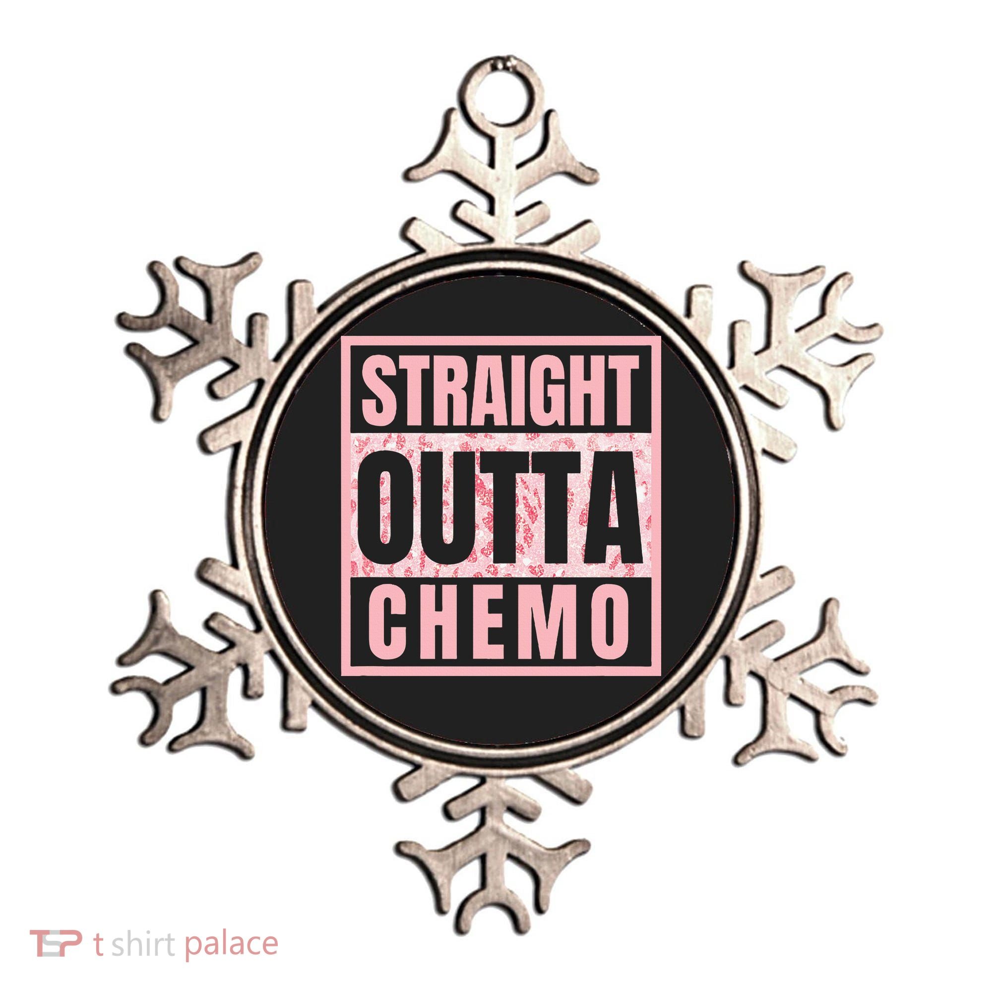 Straight Outta Chemo Funny Cancer Chemotherapy Ornament
