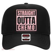 Straight Outta Chemo Funny Cancer Chemotherapy Hat thumb 0