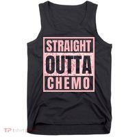 Straight Outta Chemo Funny Cancer Chemotherapy Tank Top thumb 0