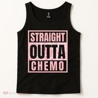 Straight Outta Chemo Funny Cancer Chemotherapy Tank Top thumb 2