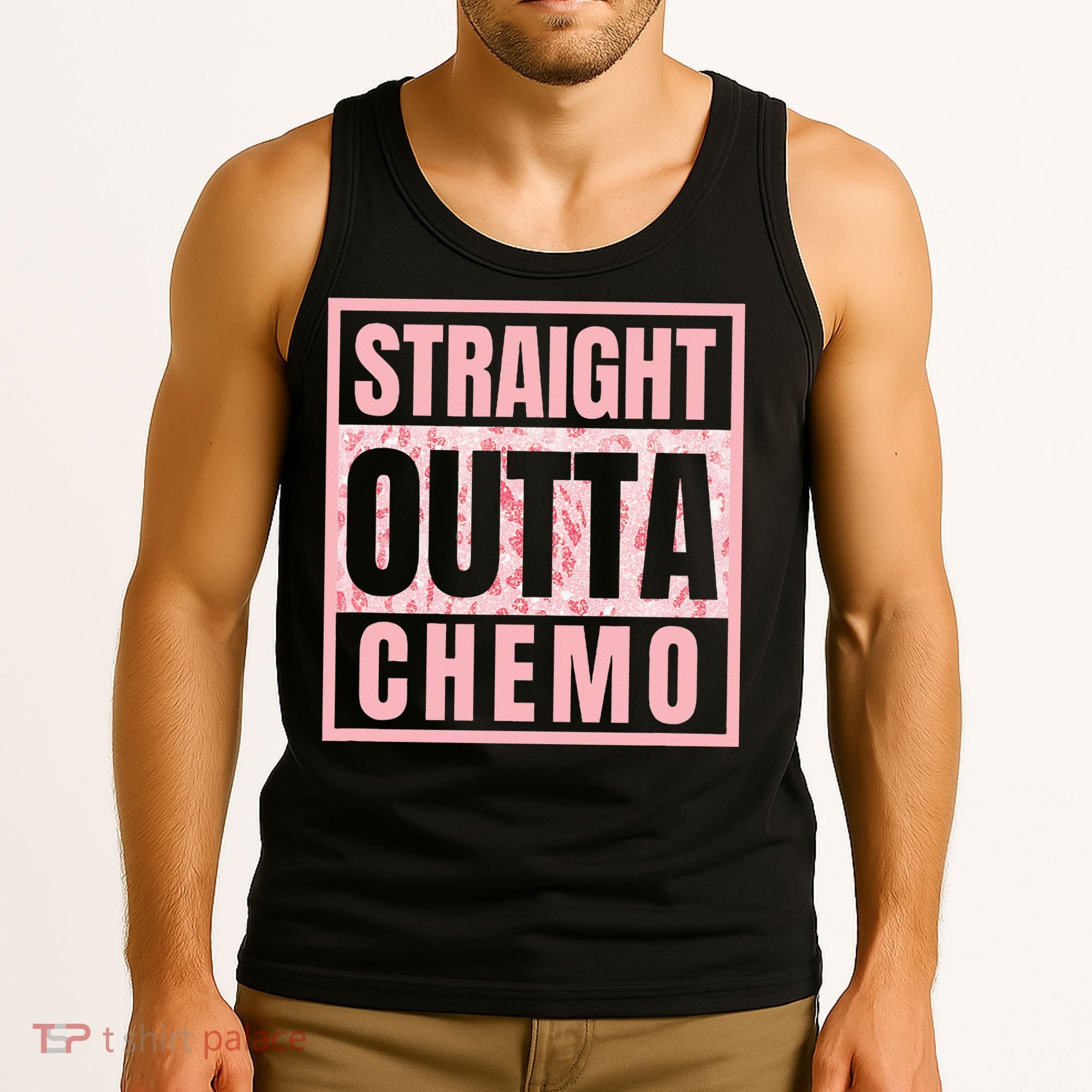 Straight Outta Chemo Funny Cancer Chemotherapy Tank Top