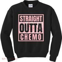 Straight Outta Chemo Funny Cancer Chemotherapy Kids Sweatshirt thumb 0