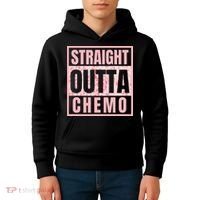 Straight Outta Chemo Funny Cancer Chemotherapy Kids Hoodie thumb 4