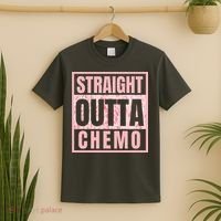 Straight Outta Chemo Funny Cancer Chemotherapy T-Shirt thumb 2