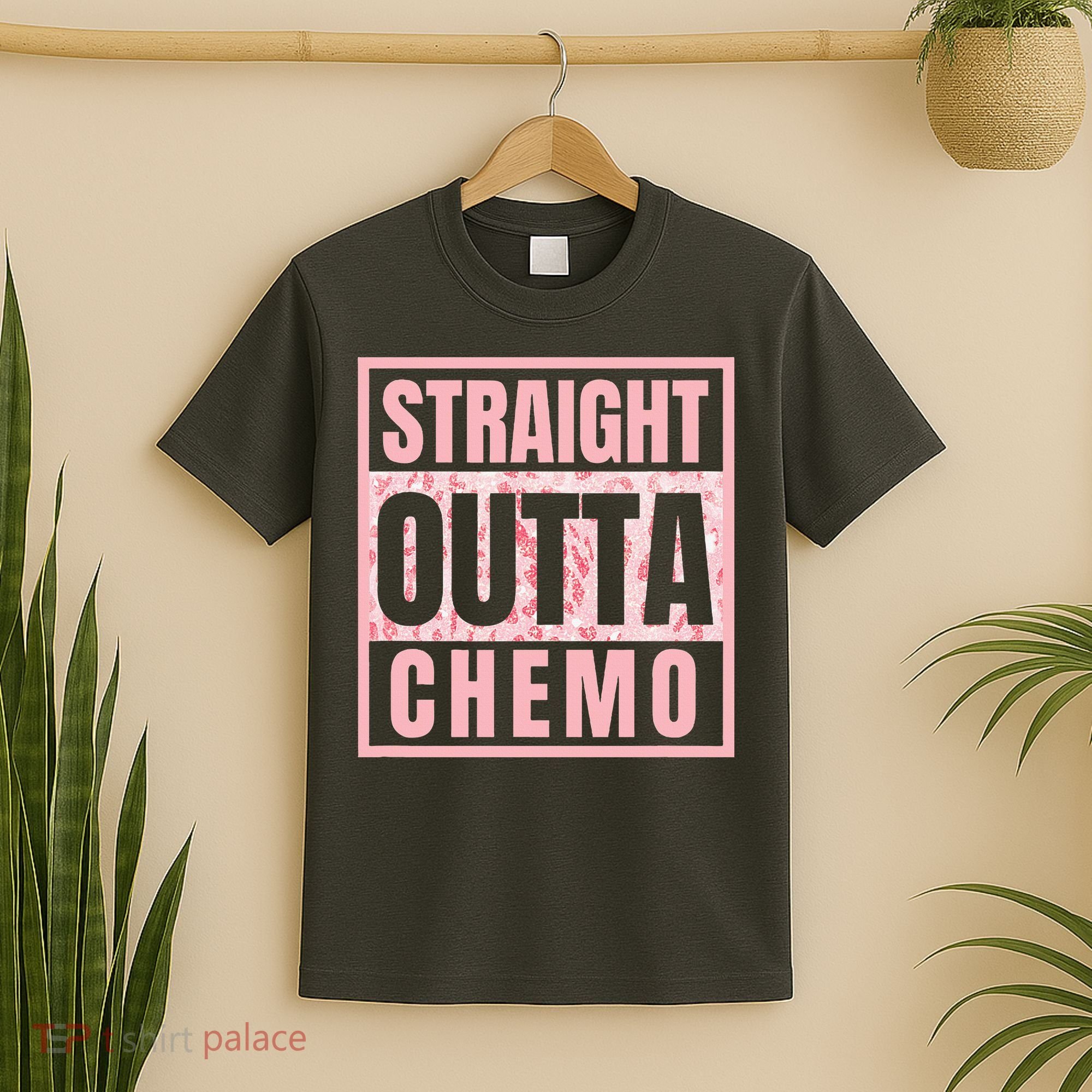 Straight Outta Chemo Funny Cancer Chemotherapy T-Shirt