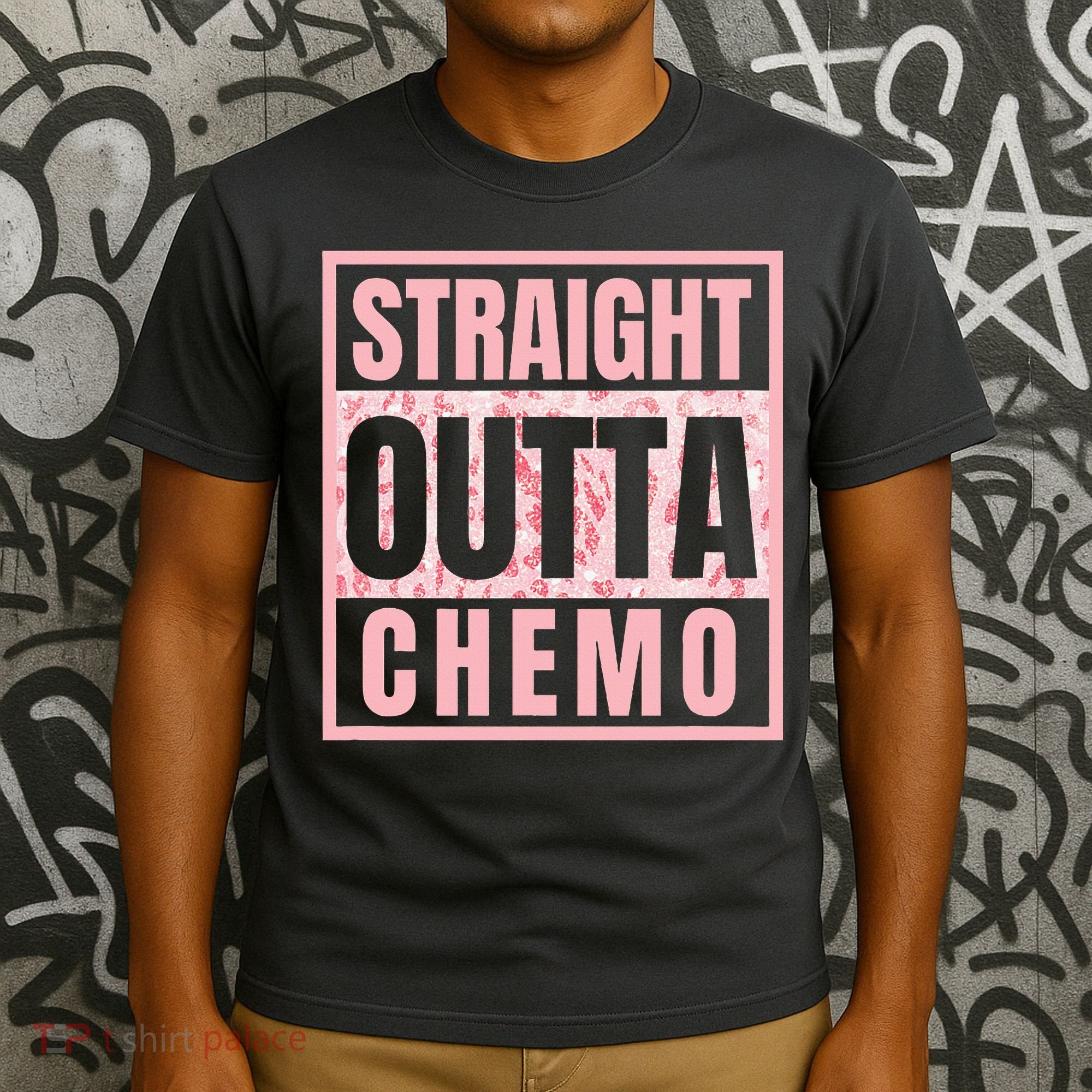 Straight Outta Chemo Funny Cancer Chemotherapy T-Shirt