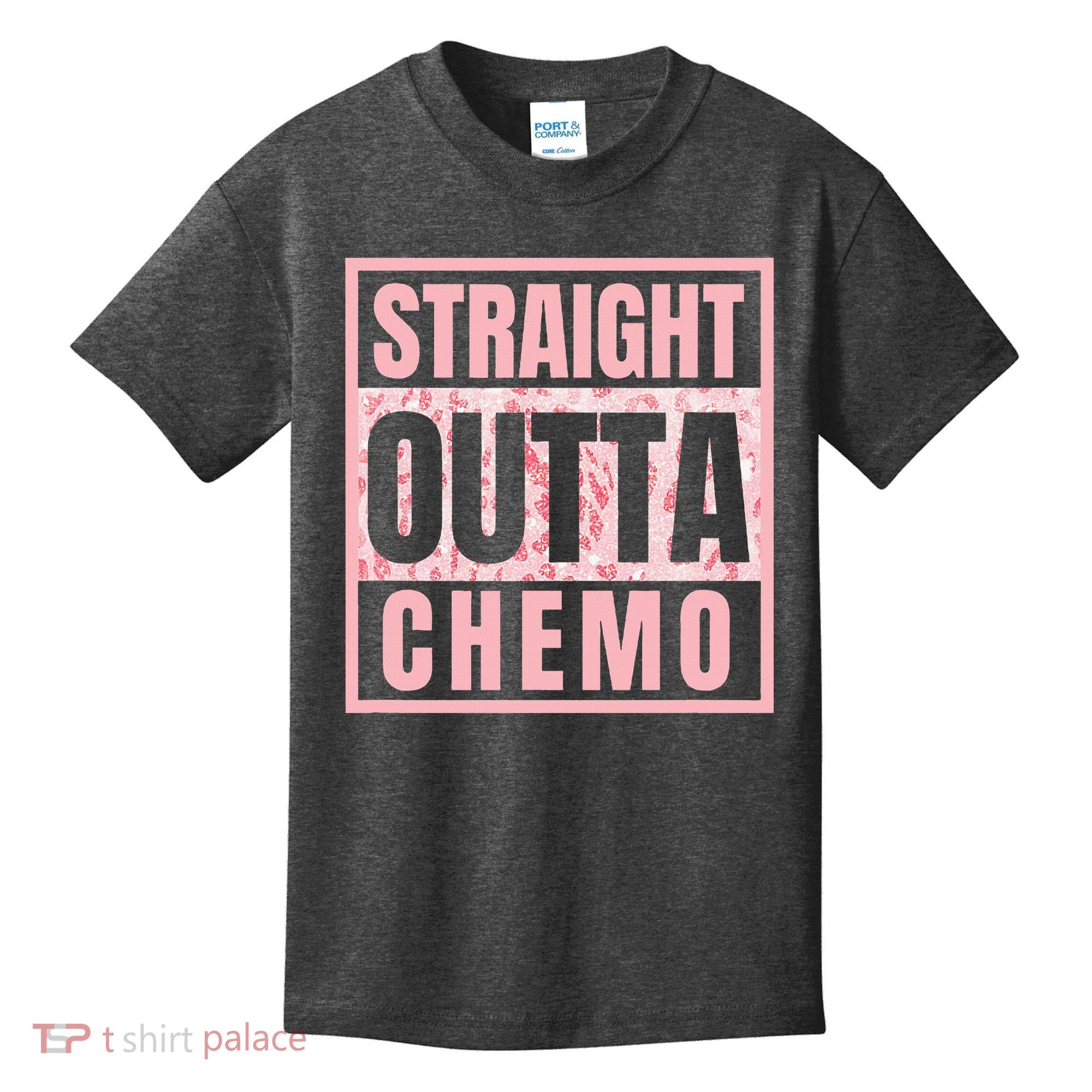 Straight Outta Chemo Funny Cancer Chemotherapy Kids T-Shirt