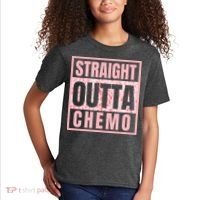 Straight Outta Chemo Funny Cancer Chemotherapy Kids T-Shirt thumb 2