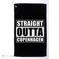 Straight Outta Copenhagen Denmark Copenhagen Golf Towel thumb 0
