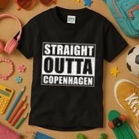 Straight Outta Copenhagen Denmark Copenhagen Kids T-Shirt thumb 3