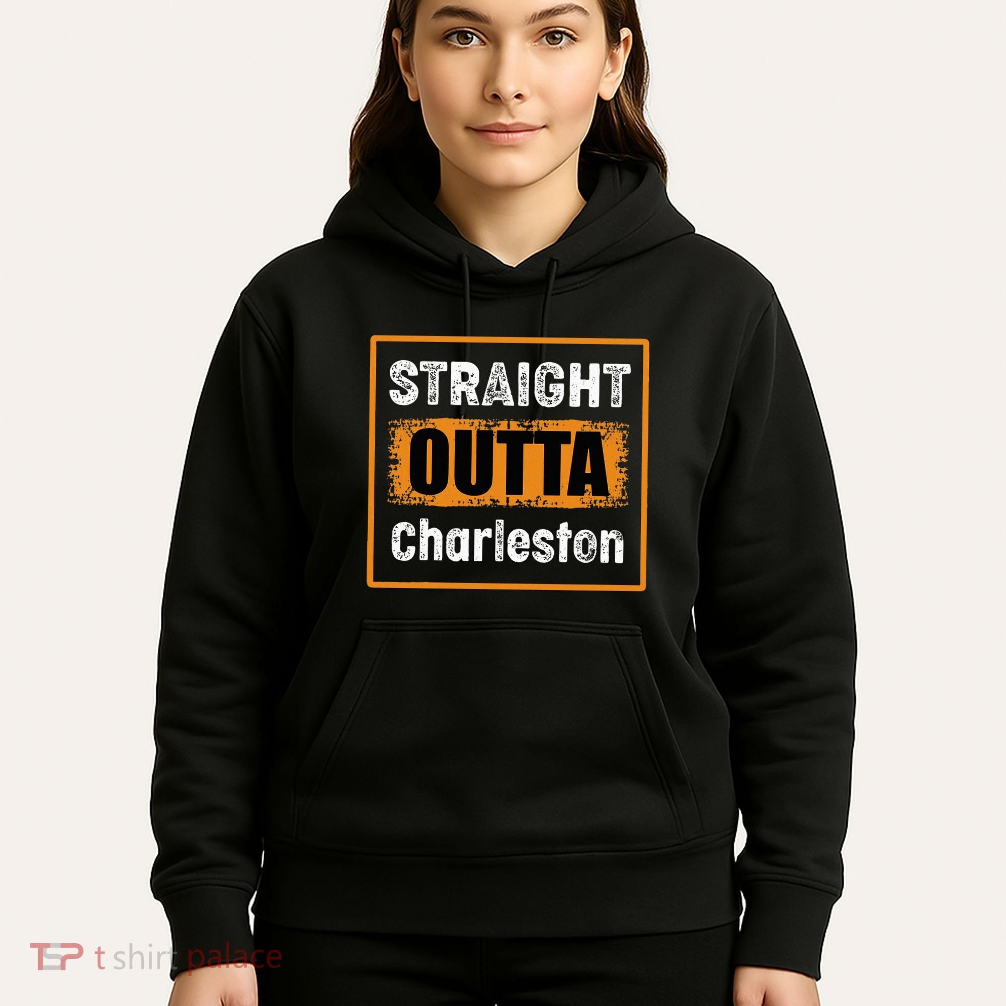 Straight Outta Charleston South Carolina Usa Hoodie