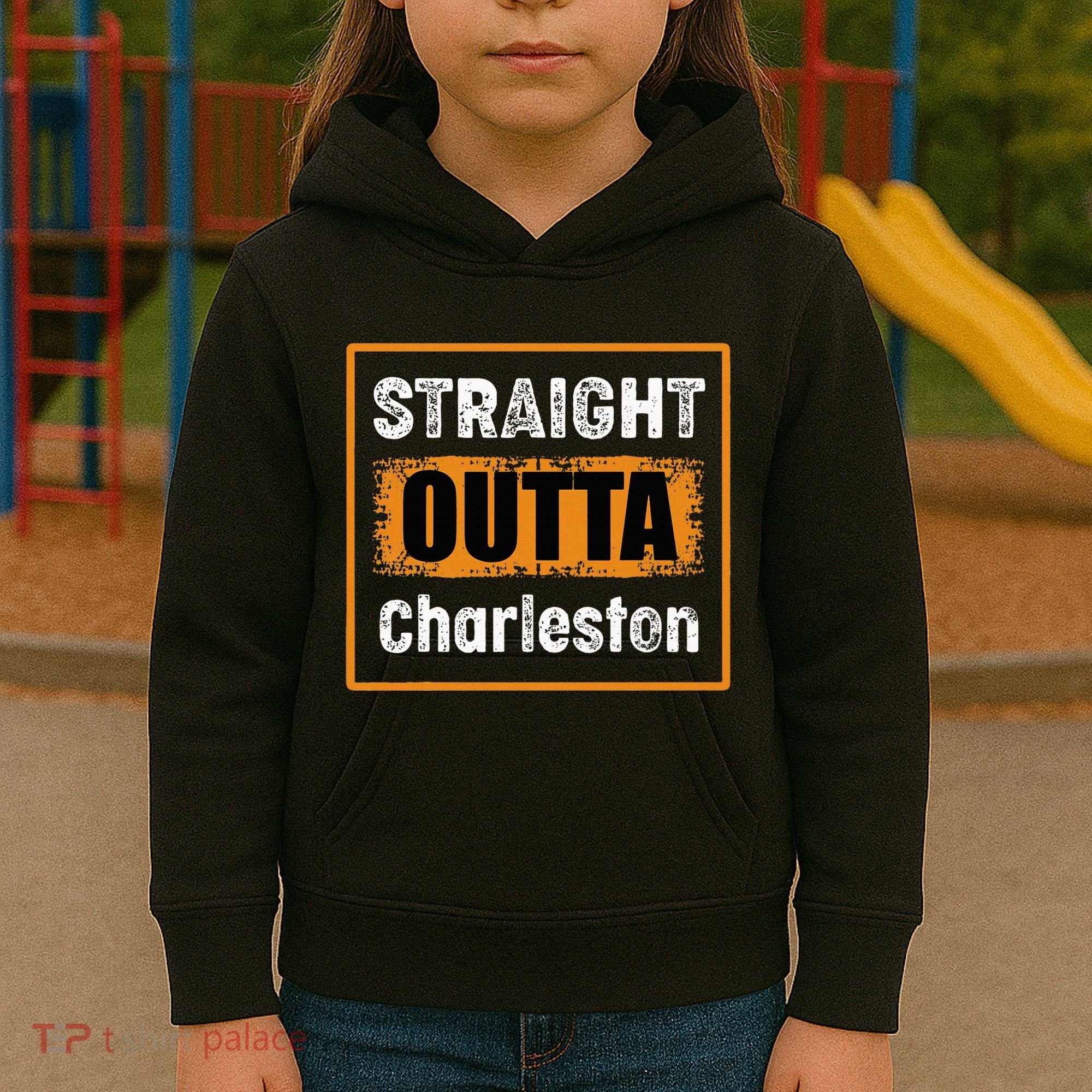 Straight Outta Charleston South Carolina Usa Kids Hoodie