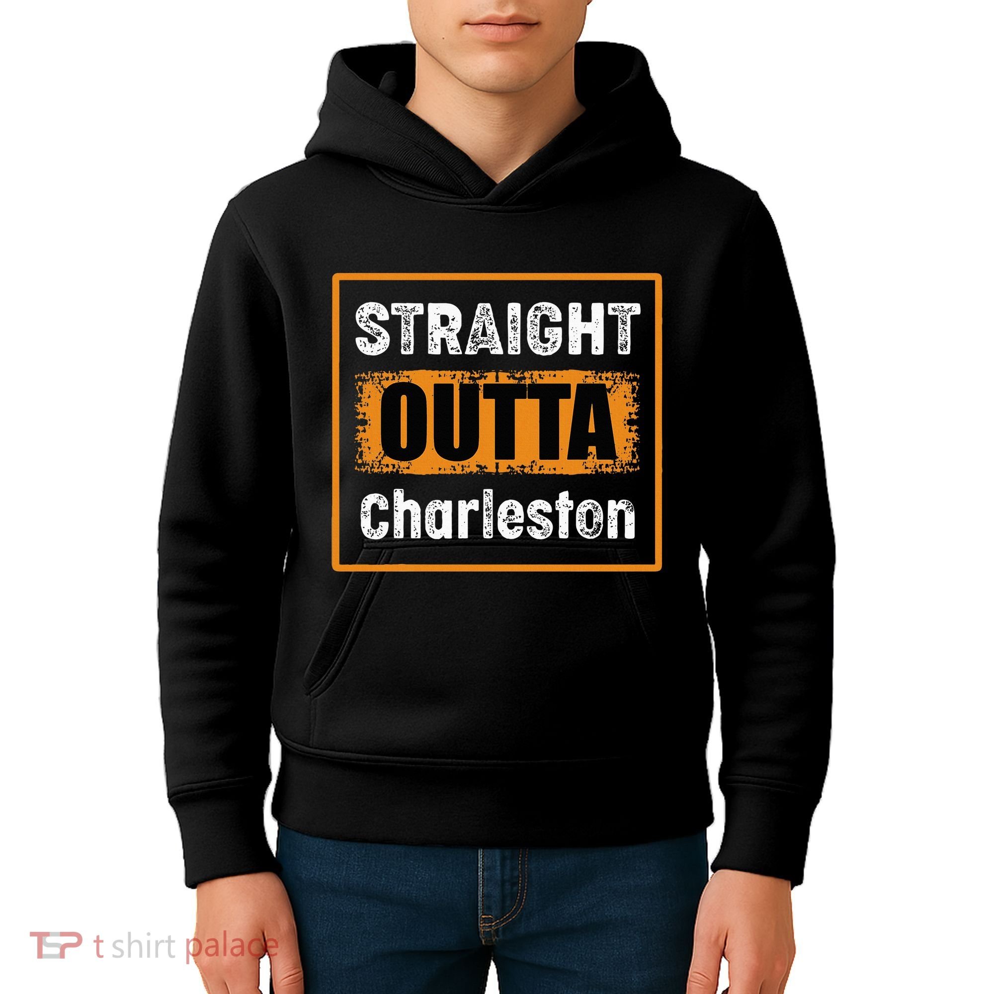Straight Outta Charleston South Carolina Usa Kids Hoodie