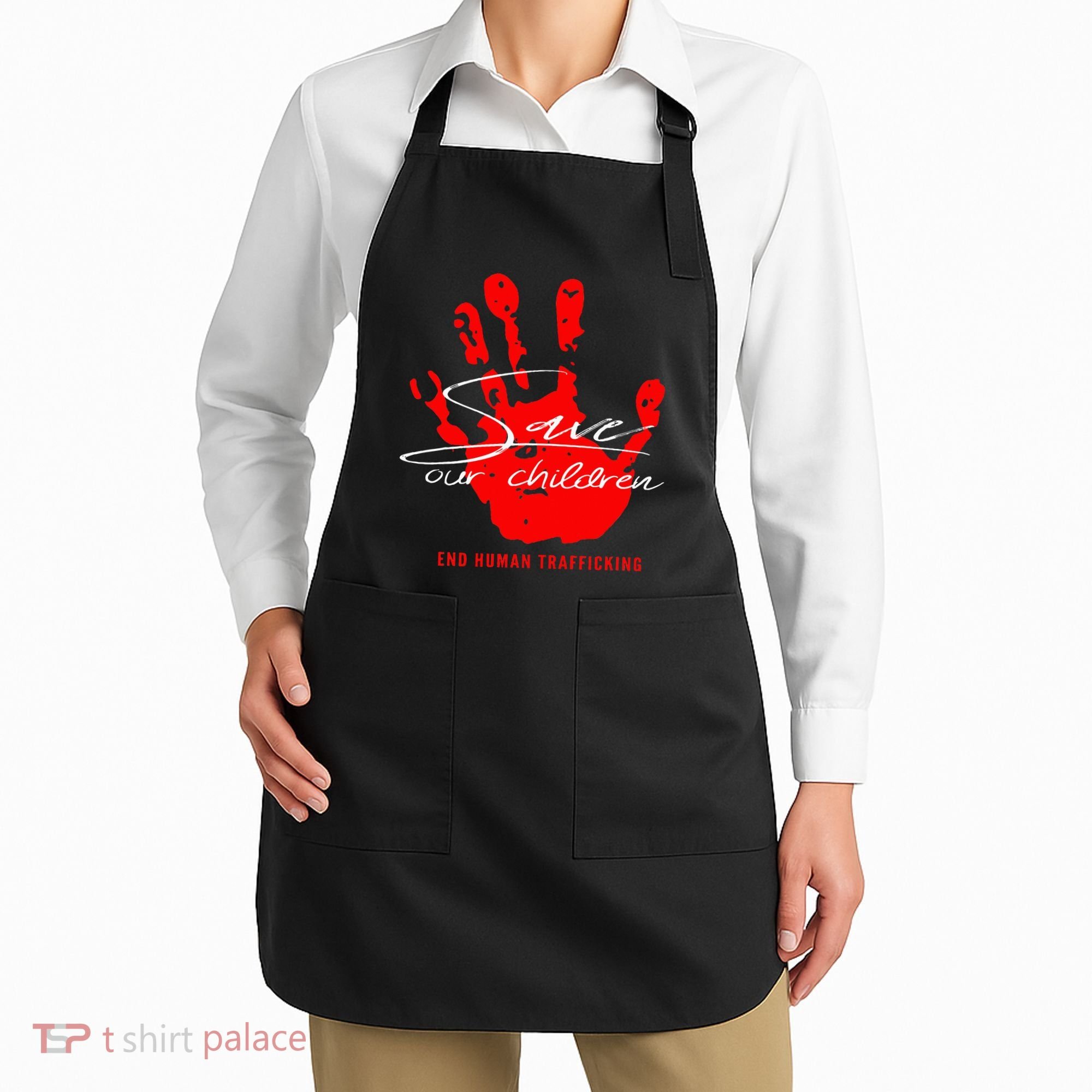 Save Our Children End Human Trafficking Apron