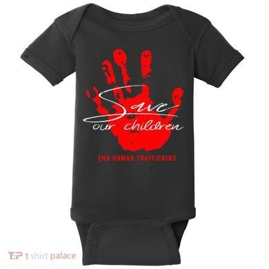 Save Our Children End Human Trafficking Baby Bodysuit