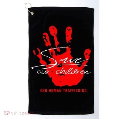 Save Our Children End Human Trafficking Golf Towel